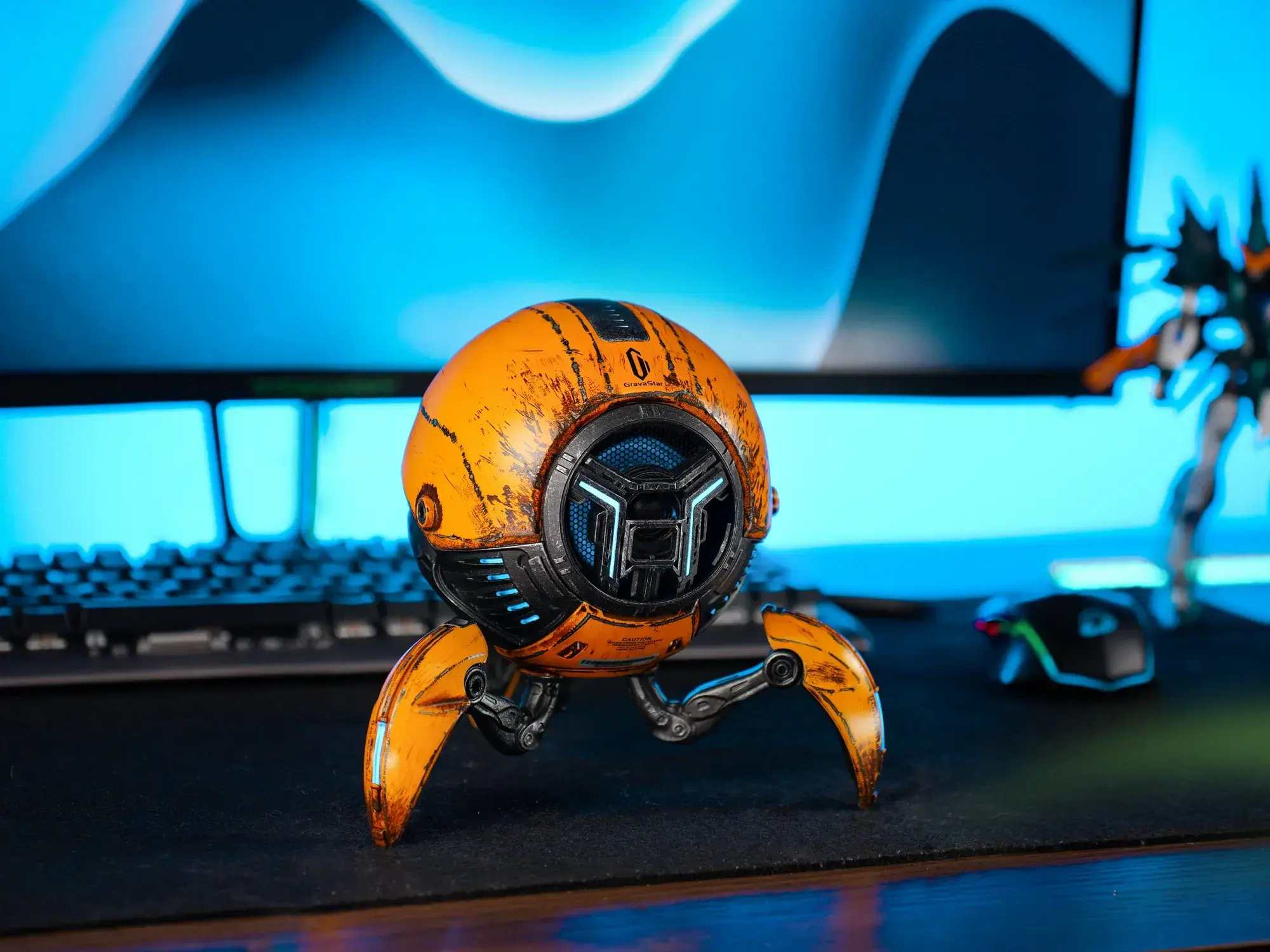 Deep Bass Waterproof Gaming Speaker - Yellow - 20W Output & OEM