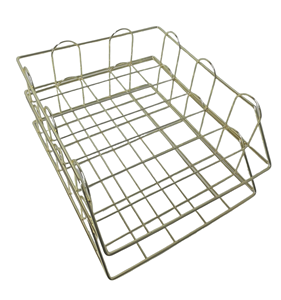 2025 xu hướng mới hàng thủ công kim loại sắt dây lưới văn phòng Stackable Máy tính để bàn tập tin tổ chức tài liệu Khay tập tin chủ - Product Image 4