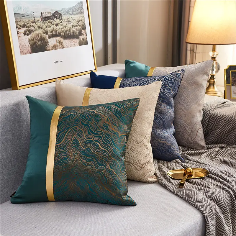 Sarung bantal sofa, penutup bantal beludru mewah dekoratif untuk ruang tamu