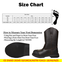 Sepatu Keselamatan Kerja Pabrik Fungsional dengan Pelindung Baja di Ujung & Sol Tengah, Anti-selip, Kulit Goodyear Welt, Sepatu Tinggi, Alas Kaki Kerja untuk Pertambangan dan Perminyakanan