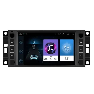 Crbrillar 2 Din 7 ''Android 10.0 araba oyuncu araba radyo Autoradio GPS navigasyon Wifi USB FM için JEEP/CHEVROLET/CHRYSLER/DODGE