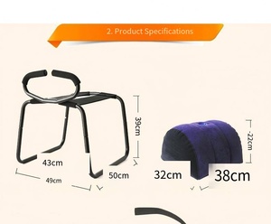 Hot-selling in Europe and America Removable Elastic Furniture Chair SM Game <b>Play</b> Tube <b>Frame</b> Portable Sexy Erotic Adult Sex - Product Image 6