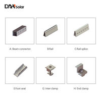 Système de montage photovoltaïque pour carport solaire 10 kW, auvent de stationnement étanche, structure prête pour panneaux solaires sans cadre