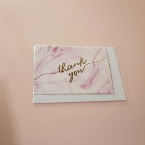 사용자 정의 로고 대량 노트 빈 필기 보석 관리 여행 디자인 다크 브라운 종이 봉투 감사 카드 - Product Image 4