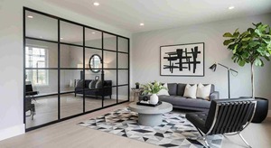 Cloison <span class=keywords><strong>en</strong></span> verre moderne pour les espaces <span class=keywords><strong>de</strong></span> vie ouverts et les solutions <span class=keywords><strong>de</strong></span> division d'espaces intérieurs résidentiels - Product Image 2