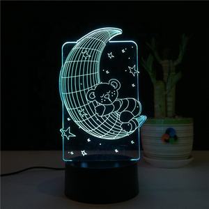 โรงงานโดยตรง<span class=keywords><strong>ราคา</strong></span> OEM ODM เปลี่ยนสีห<span class=keywords><strong>ม</strong></span>ีนอนหลับสร้างสรรค์3d นำแสงกลางคืน - Product Image 6