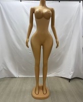 Bikini brasileño curvy talla grande para mujer, ropa de playa, maniquí de cuerpo completo sin cabeza en pose de pie, sexy traje de baño.