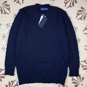 <span class=keywords><strong>Pull</strong></span> Polo Personnalisé 2026 Nouveau Logo Décontracté <span class=keywords><strong>Pull</strong></span> Chaîne Coupe Slim en Laine à Carreaux Homme Vintage Style Old Money - Product Image 5