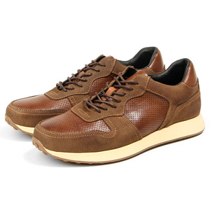 Zapatos Deportivos de Piel Genuina para Hombre, Transpirables, de Tacón Bajo, Estilo Casual, con Bloques de Color y Diseño de Parches - Product Image 5