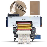 Impresora UV DTF Locor de 60 cm, Gran Venta, con Lámina Dorada, Lámina Plateada, Transferencia en Frío, Plotter para Impresión de Adhesivos y Máquina de Laminación