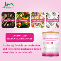 Poudre de peptides de collagène de peau d'âne OEM & ODM avec dattes rouges, rose et fucoidane ferrique pour la santé des femmes