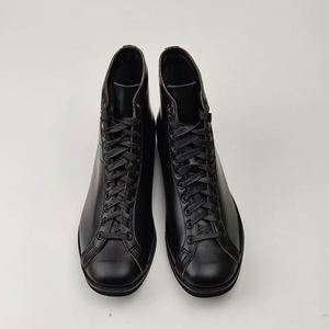 Bottes d'hiver pour hommes en cuir de vache noir, à lacets, imperméables, respirantes, antidérapantes, chaudes, pour la marche en plein air, mode décontractée - Product Image 6