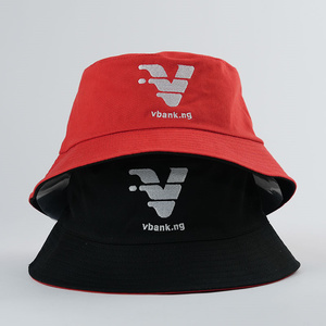 Chapeau seau réversible des <span class=keywords><strong>deux</strong></span> côtés avec logos de broderie personnalisés, chapeau Bob réversible 100% en coton biologique avec logo personnalisé - Product Image 2