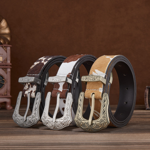 Thắt lưng nam nữ da thật, da bò thật, lông ngựa, kiểu dáng cổ điển, thiết kế riêng, phụ kiện cao cấp, thắt lưng quần - Product Image 2
