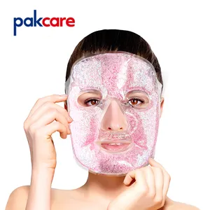 Kullanımlık anti kabarık yatıştırıcı spa soğuk sıcak jel yüz maskesi komprese yüz maskesi