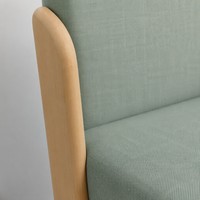 Canapé individuel Montessori Chuangjin pour enfants, fauteuil en bois massif et tissu rembourré pour maternelle et crèche, vente en gros