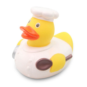 Nhựa Tùy Chỉnh Cao Su Vịt Tắm Bãi Biển Ducky Bồn Tắm Bơi Màu Vàng Vịt Đồ Chơi Bé Món Quà Bên Khuyến Mại Đầu Bếp Cao Su Vịt - Product Image 4