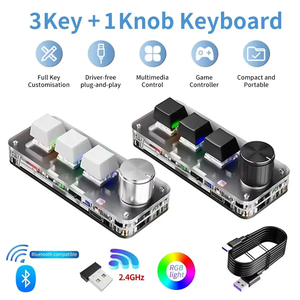 Mini Customized Mechanical Keyboard Hot Swappable Macro Programmable Keyboard 3 Key 1 Knob - Product Image 1