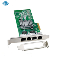 EFT-149 Intel I350-AM4 Chip Jaringan Gigabit PCIe X1-X16 Slot Internal Standar Industri POE 4 Gigabit NIC