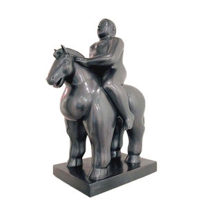Sculpture moderne en bronze de Fernando <span class=keywords><strong>Botero</strong></span>, représentant une femme nue endormie sur un cheval, art abstrait pour l'extérieur, jardin, maison - Product Image 5