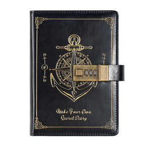 A5 trường phụ kiện văn phòng phẩm mặt hàng trường cuốn sách tạp chí cổ điển kraft giấy cuốn sách mật khẩu tùy chỉnh máy tính xách tay - Product Image 1