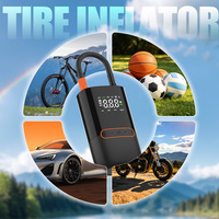 Wireless Digital 19mm 150psi Tire Inflator with Tire Pressure Monitor 4000mAh ABS Electric Air Compressor Pump Portable