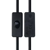 Câble électrique double en PVC Weikong pour lampe de bureau en cuivre, faisceau de câblage dénudé 303 à deux fils, connecteur plat de 1,5 m