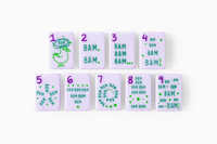 2026 Hot Selling Modern American Mahjong Tiles Acrylic Cheeky Line Lilac High Grade Custom Portable Durable Luxury Family Game