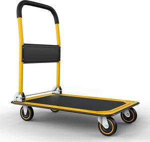 150KGS Boutique Type Factory Custom Platform Hand Truck <strong>Folding</strong> <strong>Carts</strong> for Warehouse Trolley - Product Image 2