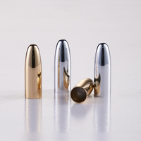 HUIHO – pièces d'emballage de cosmétiques en or et argent de luxe, avec Logo personnalisé, Tube de rouge à lèvres, couvercles en aluminium