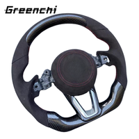 Setir Kemudi Mobil Balap Berbahan Kulit dan Serat Karbon Forged untuk Mazda CX4 CX5 CX8 CX30 CX30EV CX50 CX90