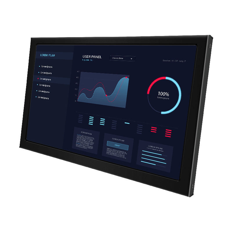 7-23.6 Inch Industrial Monitor IPS1920*1080 Touchscreen Metal Case TFT Wall Mounted Industrial Resistive Touch Screen Display