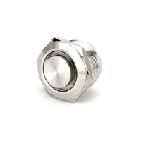 Fournisseur chinois Interrupteur à bouton-poussoir micro-interrupteur momentané 1NO à tête haute en métal avec anneau LED de 22 mm avec lumière