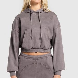 Sudadera con Capucha Corta Personalizable Multicolor, Holgada, de Manga Larga para Mujer, para Primavera y Otoño - Product Image 6