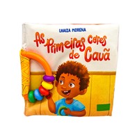 Libro de tela suave OEM con sonajero y papel crujiente, impresión colorida, educación temprana para niños pequeños