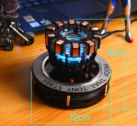 Modelo de levitación de corazón creativo de Tony Stark, mejor Decoración de mesa para adornos de escritorio, vitrinas de pasatiempo