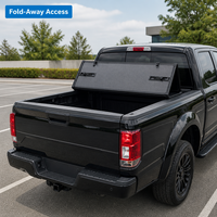 Couverture de benne pliante en aluminium robuste pour Ford Ranger, couverture de benne de camion étanche et rigide
