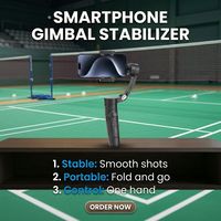Stabilisateur de téléphone portable pliable à 3 axes, stabilisateur intelligent à suivi automatique, stabilisateur portable pour vlog sportif