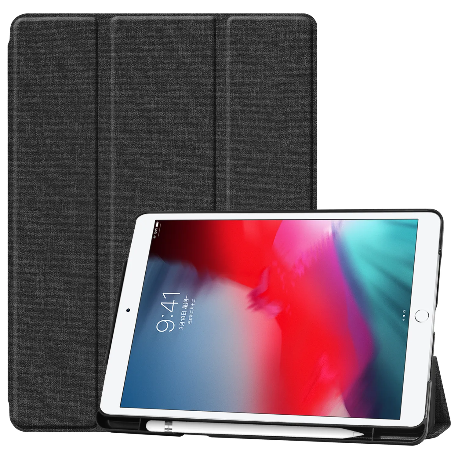 Yeni 9th 8th 7th nesil Tablet kılıfı Tpu Tablet kapağı ile kalemlik Apple Ipad 9 8 7 Air3 Ipad9 10.2 10.5 2021