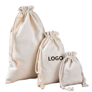 שקיות אבק מכותנה בהתאמה אישית סיטונאיות, שקית תכשיטים יוקרתית, שקיות אבק מבד כותנה עם שרוך והדפס לוגו - Product Image 3