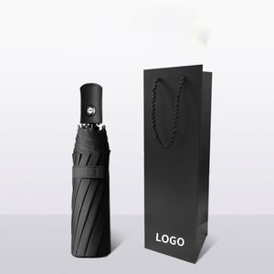 DD4262 <b>Small</b> Business Compact Collapsible Umbrella Automatic Strong Folding Travel Essentials With Gift Box Rain Cover - Product Image 2