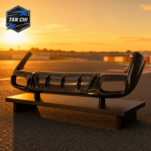 Diffuseur arrière en fibre de carbone <span class=keywords><strong>AMG</strong></span> <span class=keywords><strong>GT</strong></span> 50 <span class=keywords><strong>53</strong></span> 63 4MATIC+ <span class=keywords><strong>4</strong></span> <span class=keywords><strong>portes</strong></span> X290 pour Mercedes-Benz <span class=keywords><strong>AMG</strong></span> <span class=keywords><strong>GT</strong></span> 2019-2023, fixation directe, véritable fibre de carbone - Product Image 3