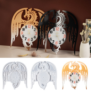 Timesrui DIY rồng đồng hồ thả keo khuôn tối giản Đồng hồ kỹ thuật số quay Mặt dây chuyền Silicone khuôn - Product Image 2