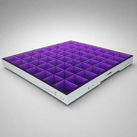 Plancher de danse interactif magnétique à LED 3D TP-877 pour studio TV, scène et événements