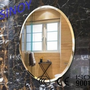 Modern Wall Mirror Deco Mirror Unframed with Beveled Edge/polished Decorative Art Glass Wooden <b>Crate</b> Support Customer Size SINOY - Product Image 3