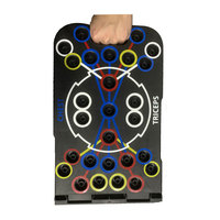 Set de Planche de Musculation Multifonctionnelle Portable pour Fitness à Domicile avec Poignées Pliantes
