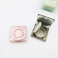 Étui à coussin d'air rond en plastique, étui compact pour poudre, récipient vide pour fond de teint, emballage cosmétique personnalisé