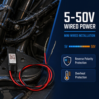 Alat Pelacak Kendaraan Mini GPS Alternatif 5~50V Pelacakan Real-time Global untuk Mobil Motor Armada Lintas Negara