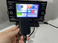 Clé USB sans fil pour Volvo XC60 II 2019- avec CarPlay et Android Auto, fonction de mise en miroir d'écran, lecteur USB et prise en charge YouTube