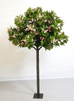 Arbre artificiel de cerisier en fleurs Sakura blanc et rouge sur mesure, branche de bougainvillier artificiel en gros de 1,80 m pour centre de table
